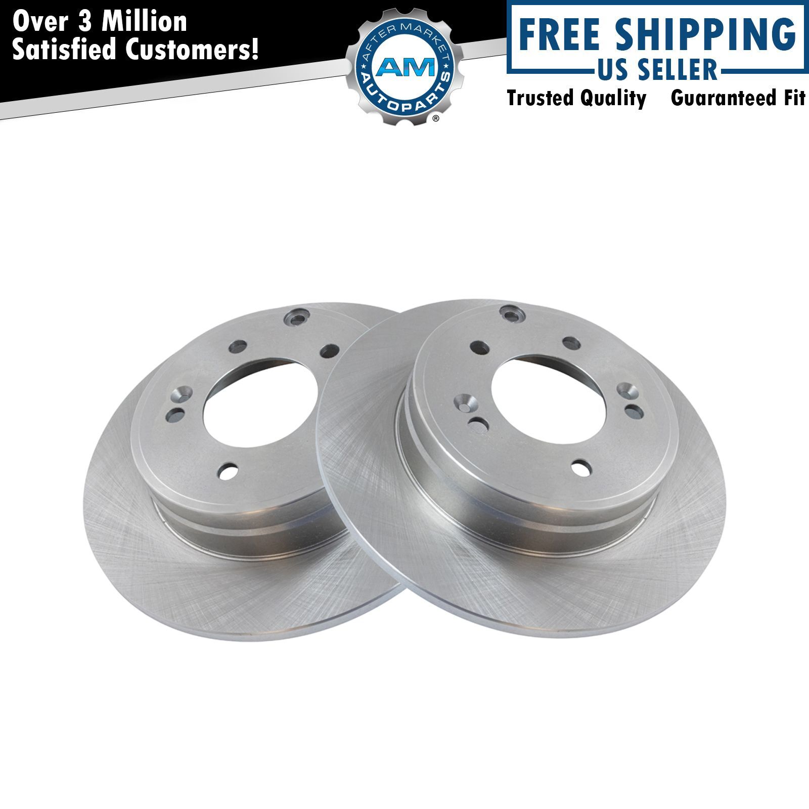 Rear Brake Rotor Left & Right Pair Set Fits Hyundai Azera Sonata New