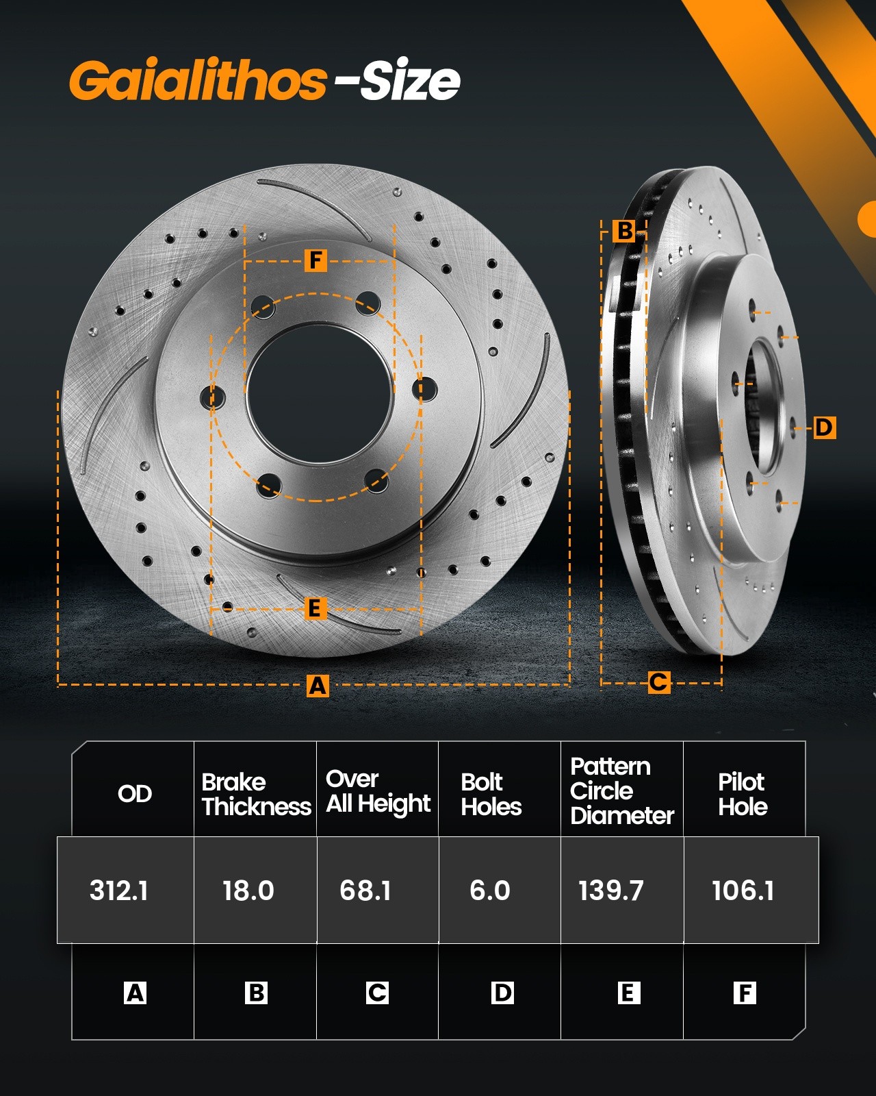Front & Rear Brake Rotors +ceramic Brake Pads for 2001 2002-2007 Toyota Sequoia