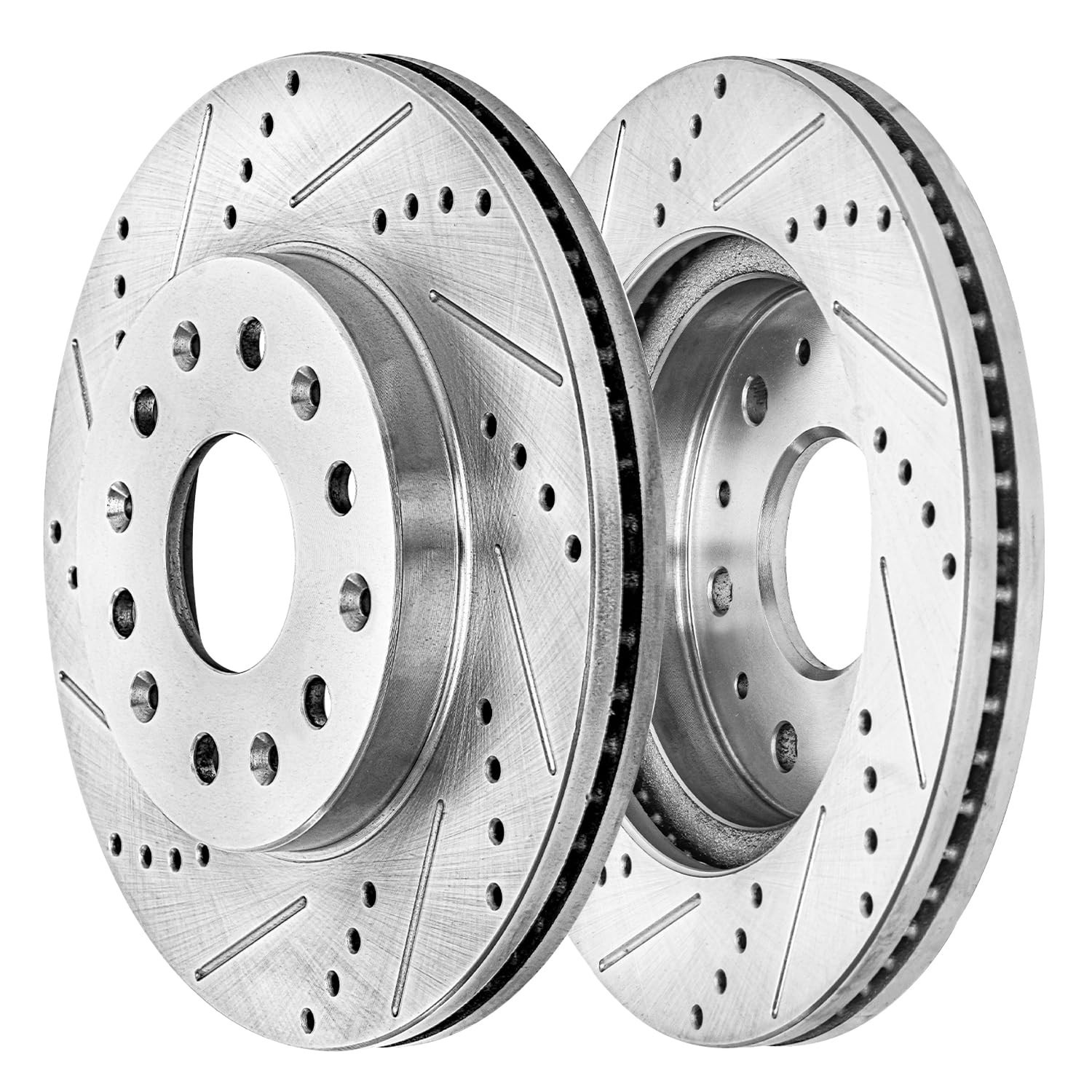 Front Rear Drilled Rotors Brake Pads for Chevy Traverse Buick Enclave GMC Acadia