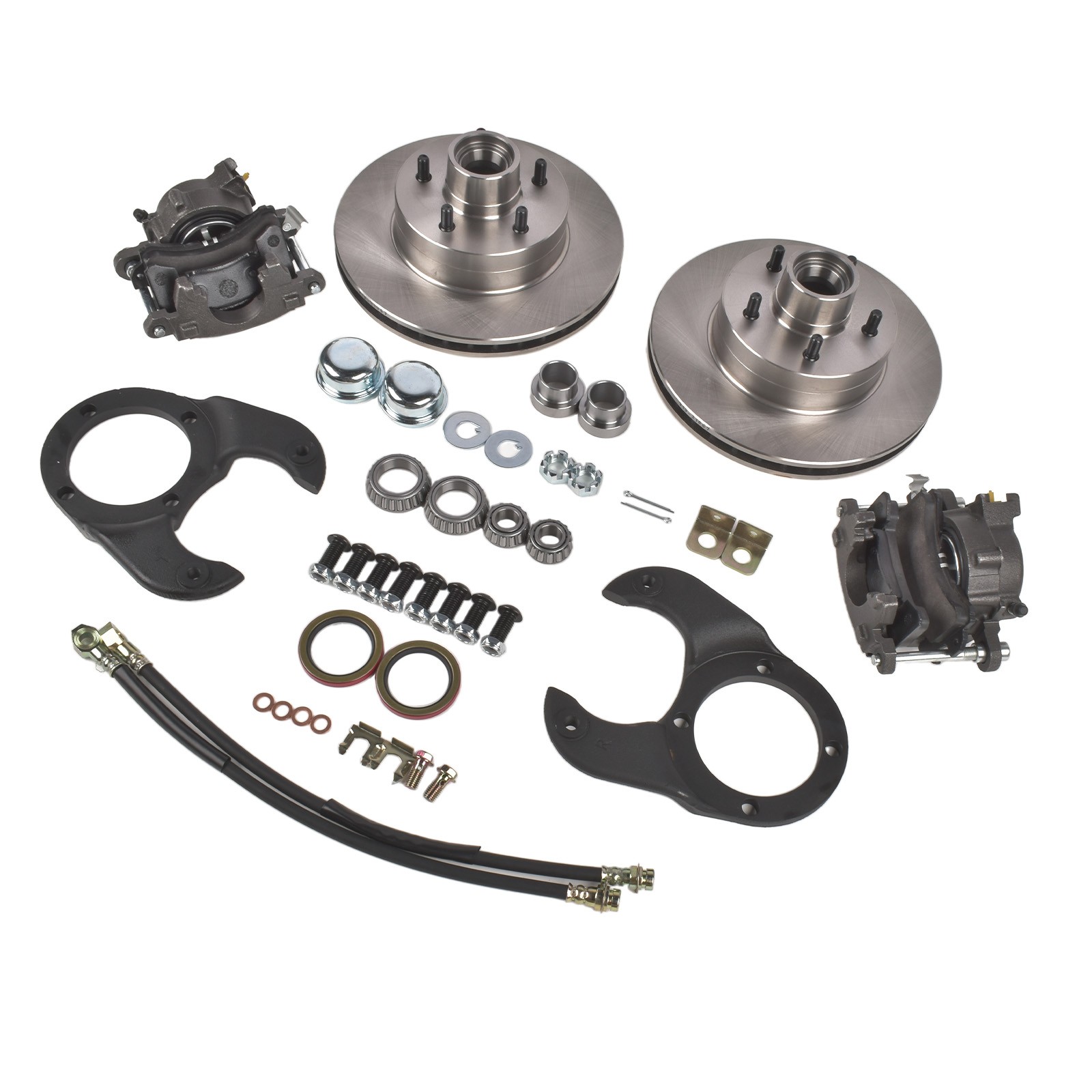 Disc Brake Kit 5 on 4-1/2 Metric Caliper for Ford 1937-1948 Spindle