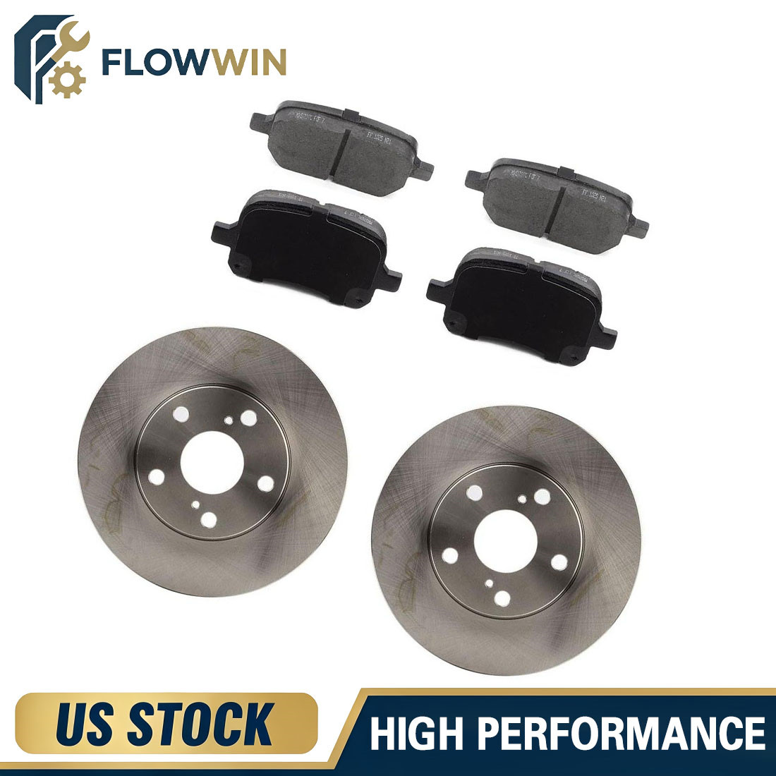 Front Brake Rotors Ceramic Brake Pads fits 1998-2004 Toyota Avalon