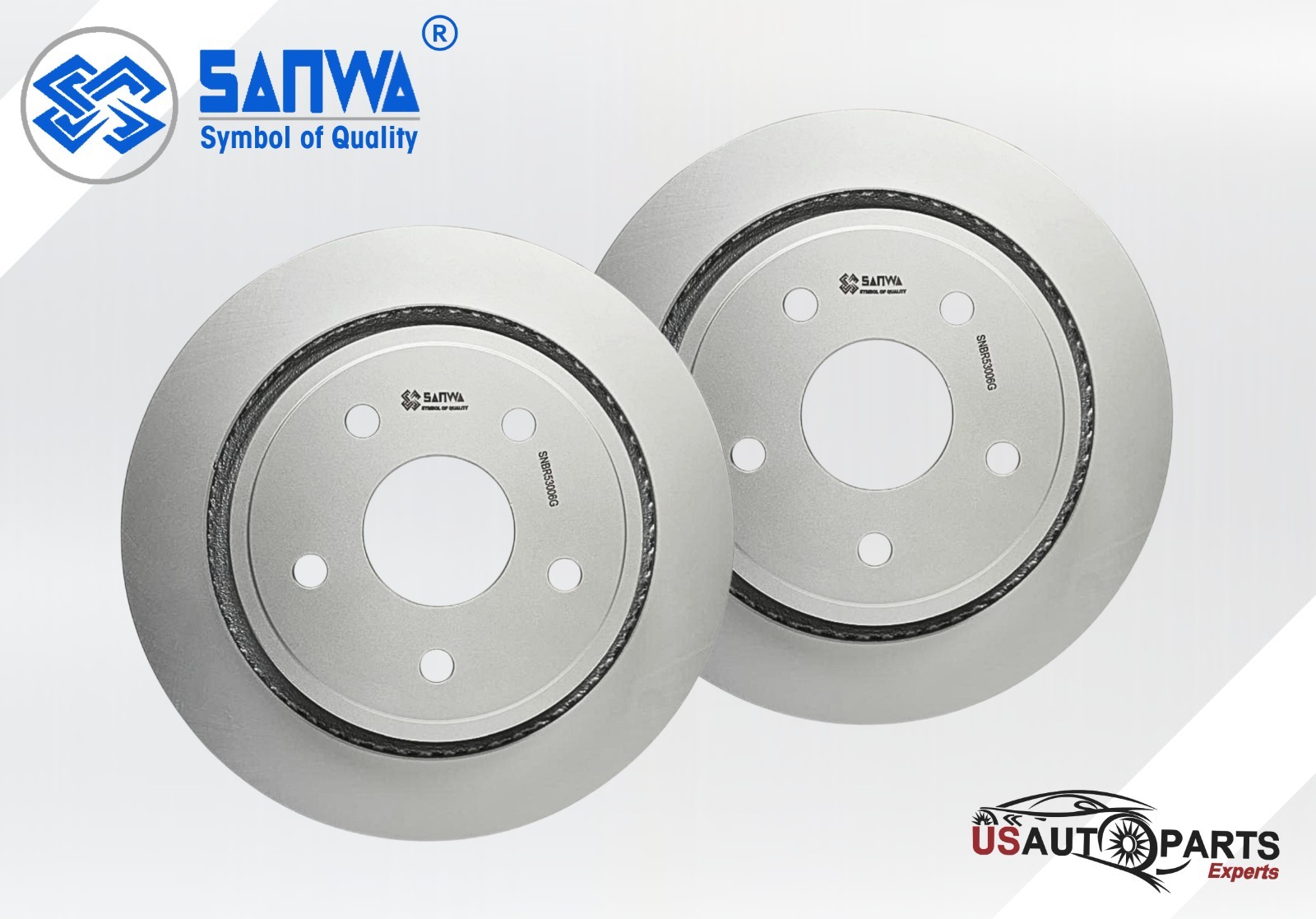 SET OF 2 REAR BRAKE ROTOR VENTED & GEOMET COATED 353 mm FOR RAM 1500 02-24