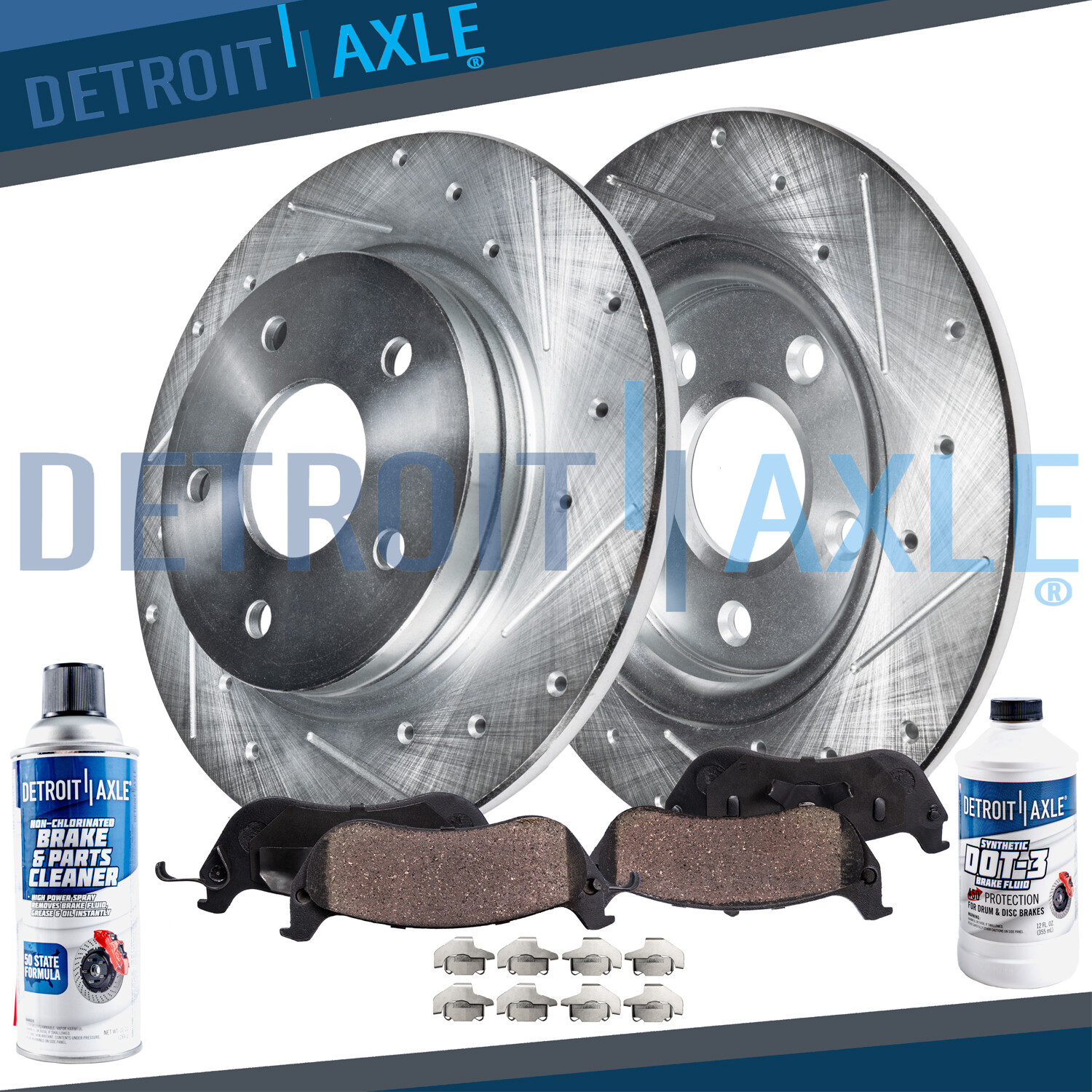 Rear Brakes DRILLED Rotors & Brake Pads Ford Explorer Mountaineer Rotor+ Pad set