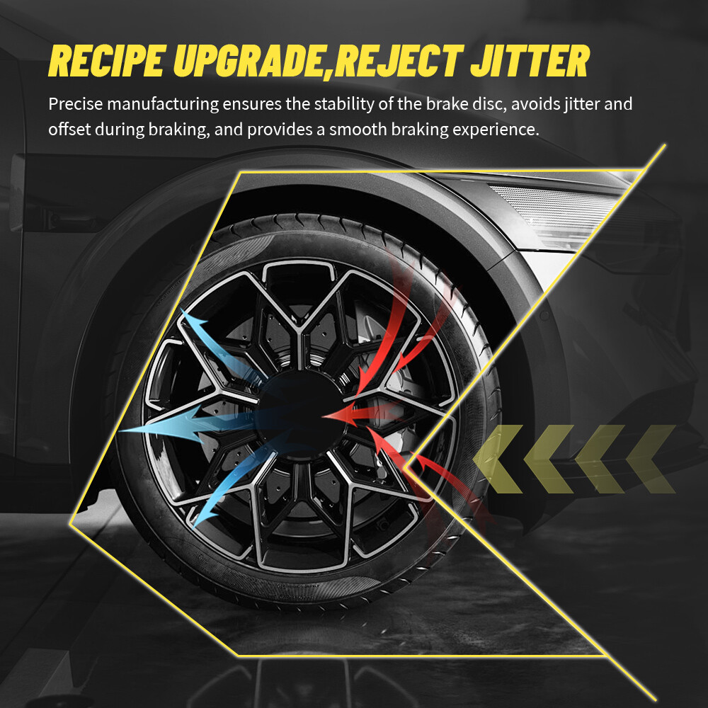 345mm Front Drilled Disc Brake Rotors for 300 Dodge Charger Challenger Magnum