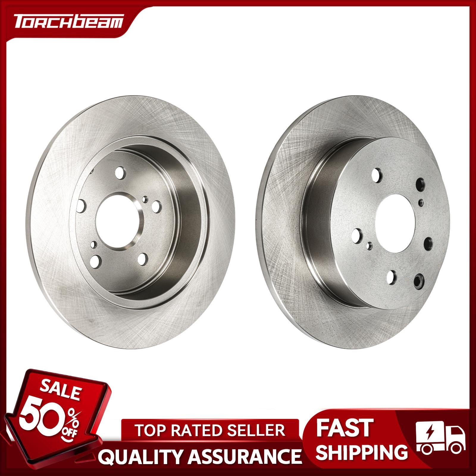 2x Rear Solid Disc Brake Rotor For Toyota RAV4 2006-2012 2013 2014-2018 31443