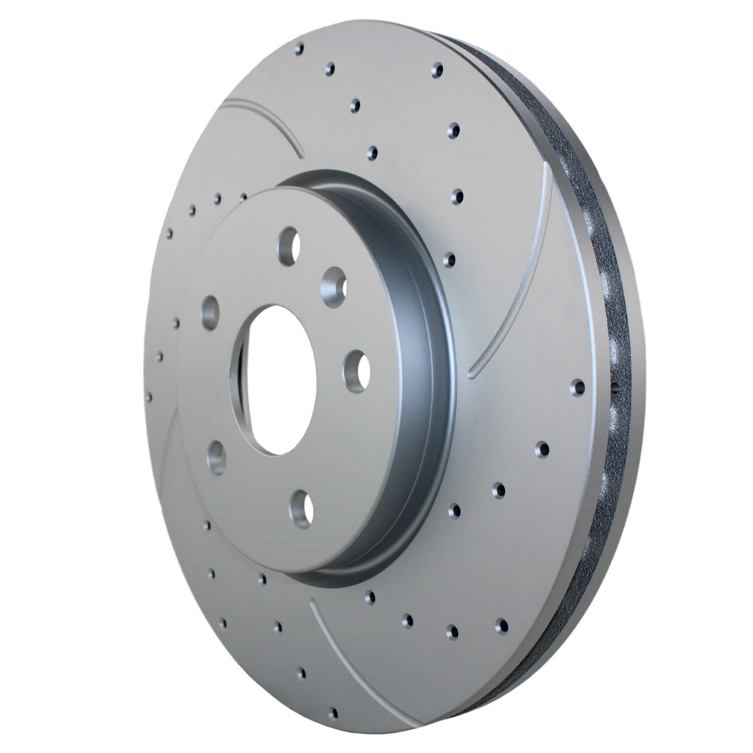 Bison Performance Pair Front Coat Drilled 330mm Brake Disc Rotors for Dodge Jeep