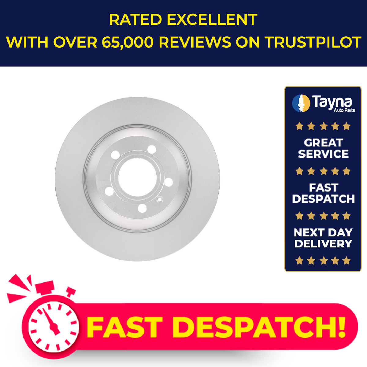2x Brake Discs Pair Solid fits AUDI A6 Allroad C6 3.2 Rear 06 to 08 AUK 302mm