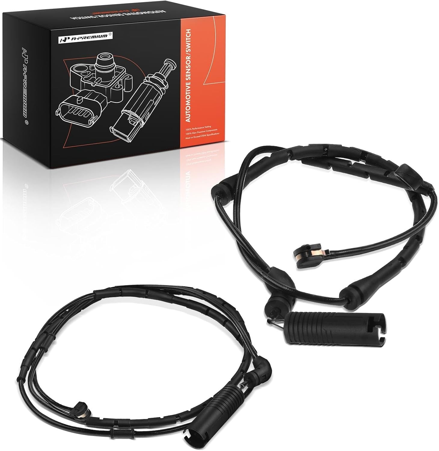 Front and Rear Disc Brake Pad Wear Sensors Compatible with BMW E46 Series