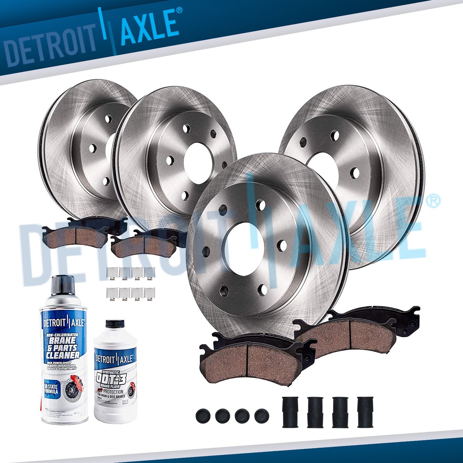 Brake+ Rotors Ford Expedition Navigator Front Rear Brakes Rotor+ Ceramic Pad Kit