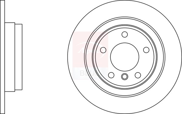 2x Brake Discs Pair Solid fits BMW 116D F20, F21 2.0D Rear 11 to 15 N47D20C Set