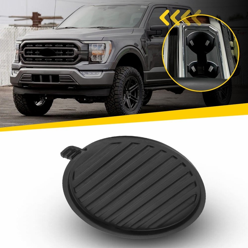 Black Cup Holder Anti-Slip Insert Coaster Fit Ford F150 Expedition 2017-2021 J