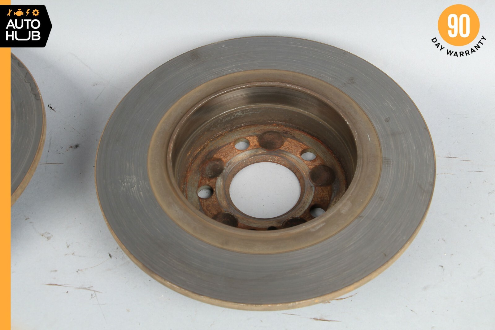 08-14 Mercedes W204 C250 C300 C350 Rear Brake Rotor Left and Right Set OEM