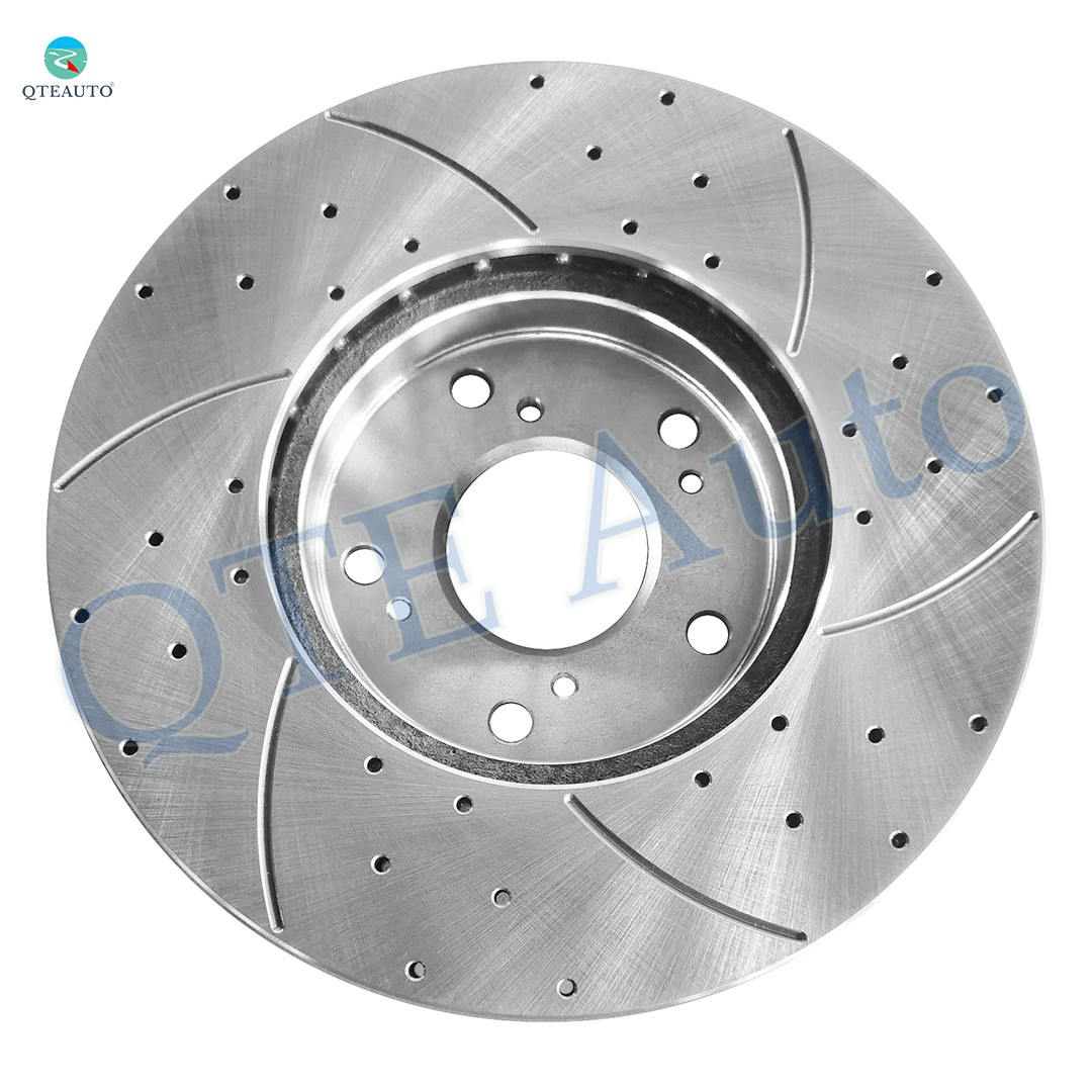 4PC 282mm Front-Rear Drilled Slotted Brake Disc Rotors For 2002-2004 Honda CR-V