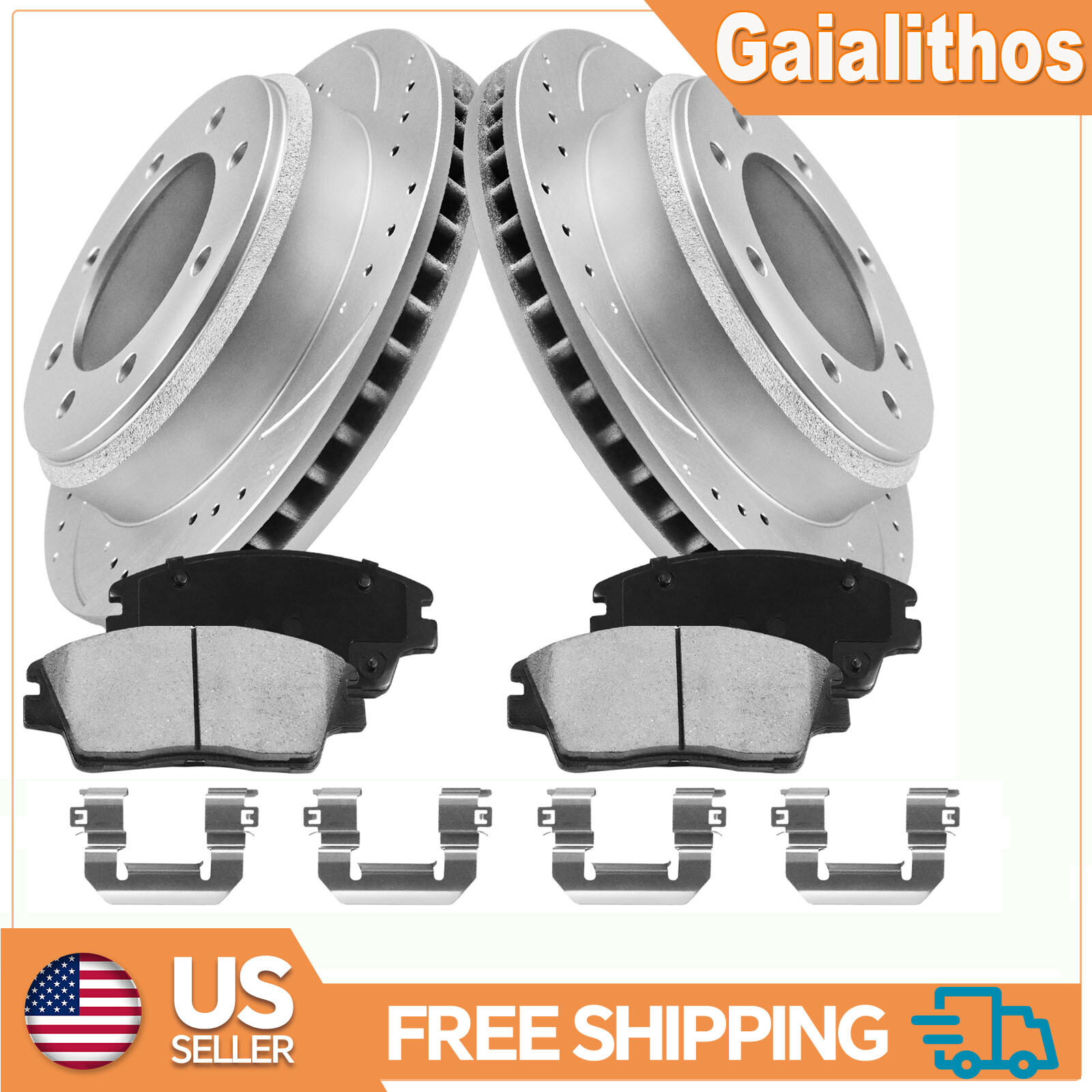 12.01in Front Disc Rotors + Ceramic Brake Pads for Kia Sportage/Hyundai Tucson