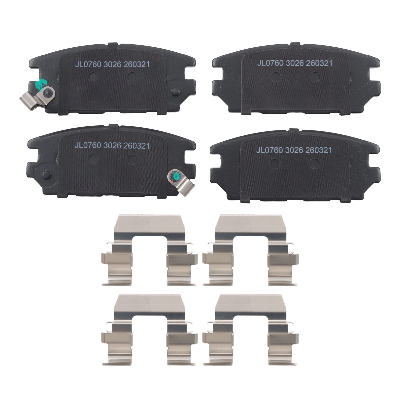 Rear Disc Brake Rotors+Brake Pads For Mitsubishi Galant 2007-2009 3.8L V6 GAS