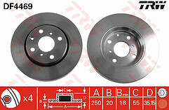 Fits Citroen C1 1.0 Petrol 1.4 Diesel 05-14 Pair of Front Brake Discs 247mm V