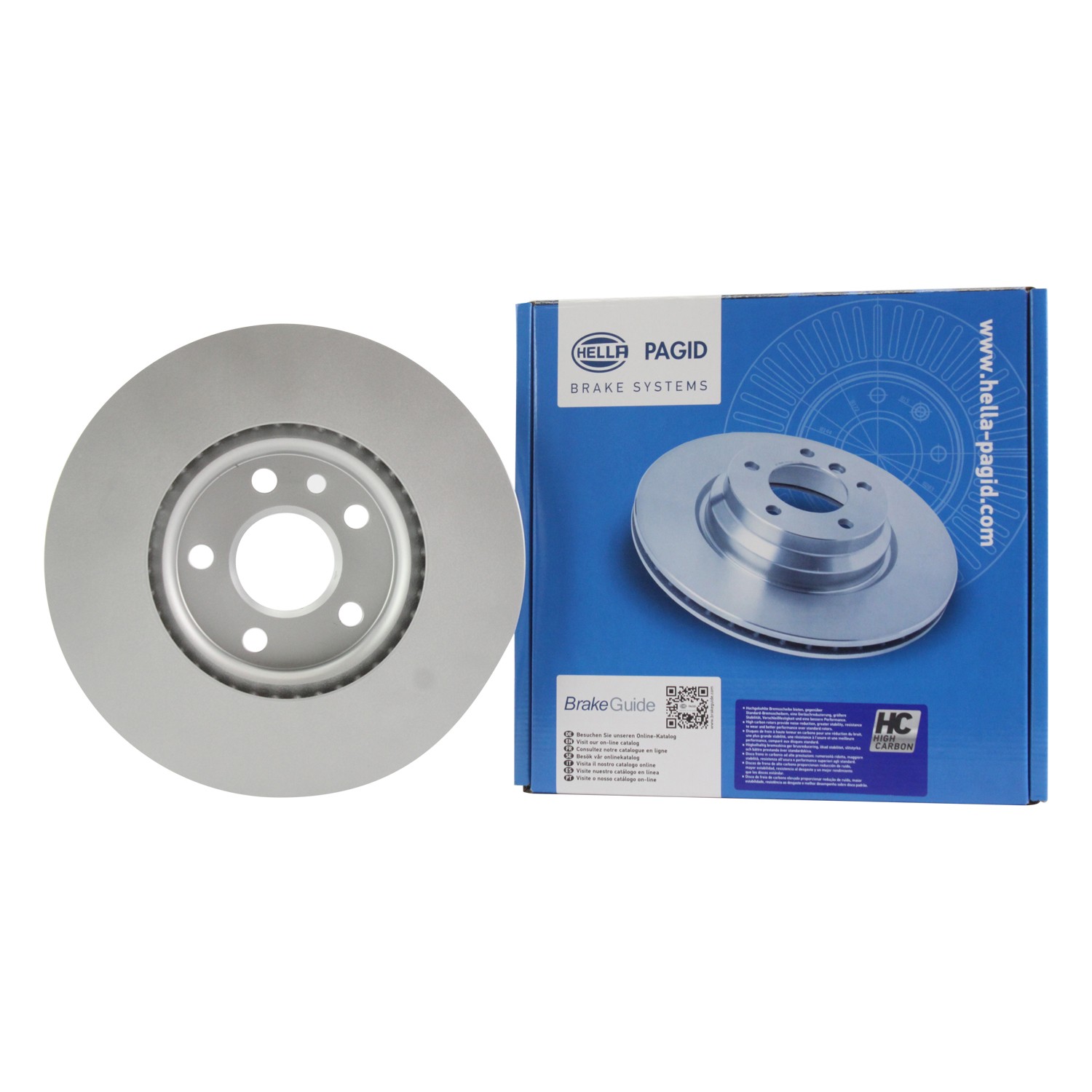 Hella Pagid 300mm Front Disc Brake Rotor For Land Rover Range Rover Evoque