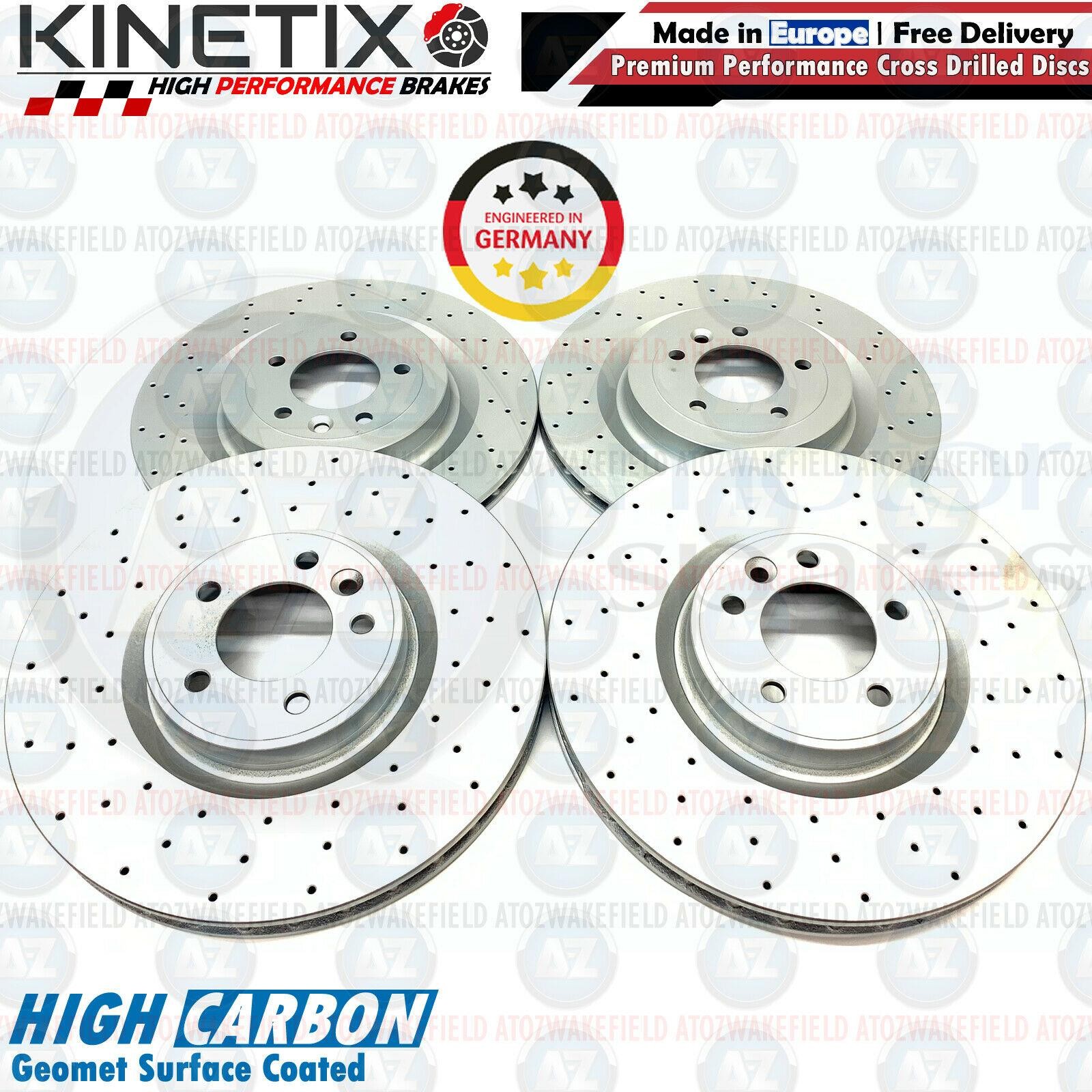 FOR RANGE ROVER AUTOBIOGRAPHY FRONT & REAR DRILLED BRAKE DISCS PADS SENSORS