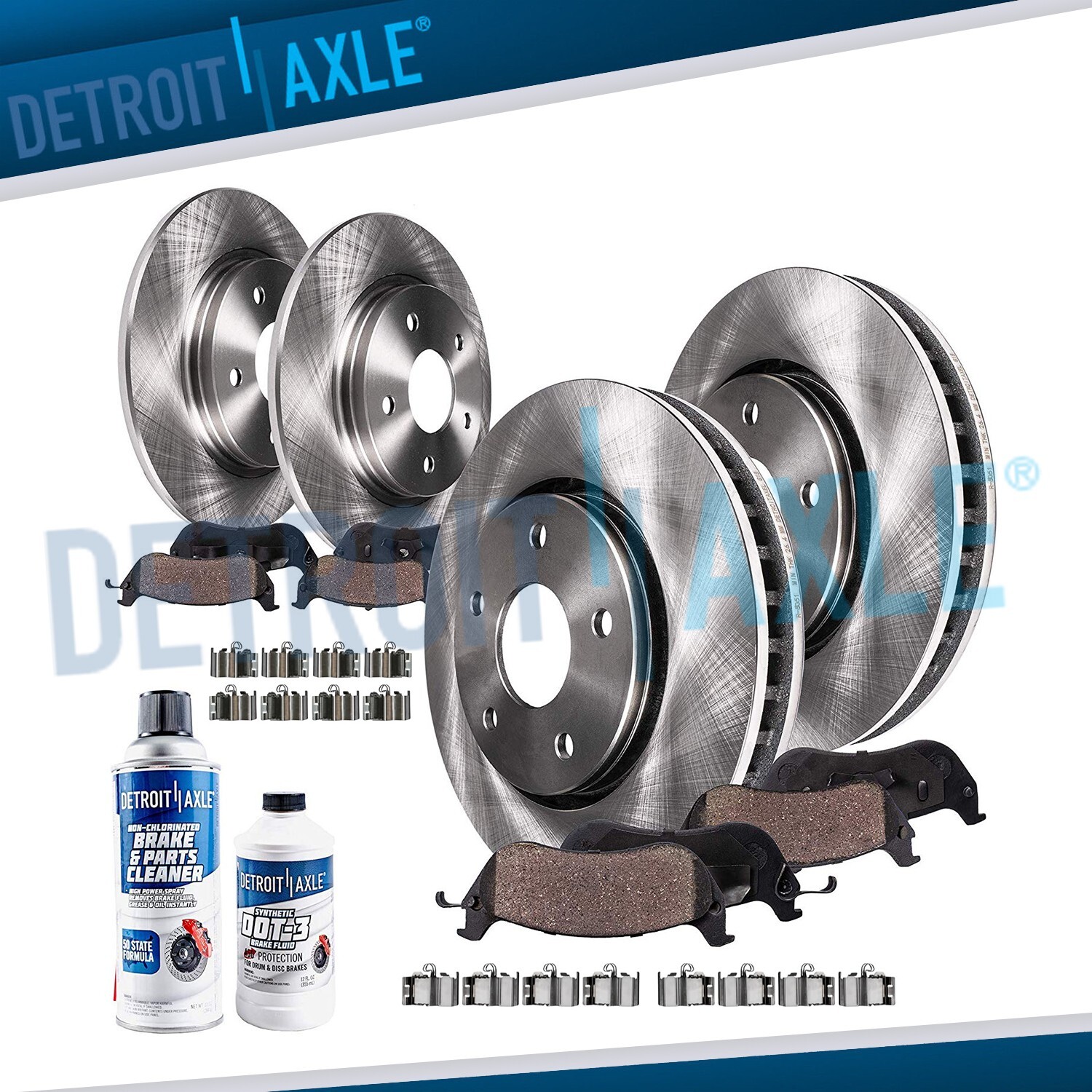 330mm Front Rear 328mm Brake Rotors Ceramic Pads for Volkswagen Routan Ram C/V