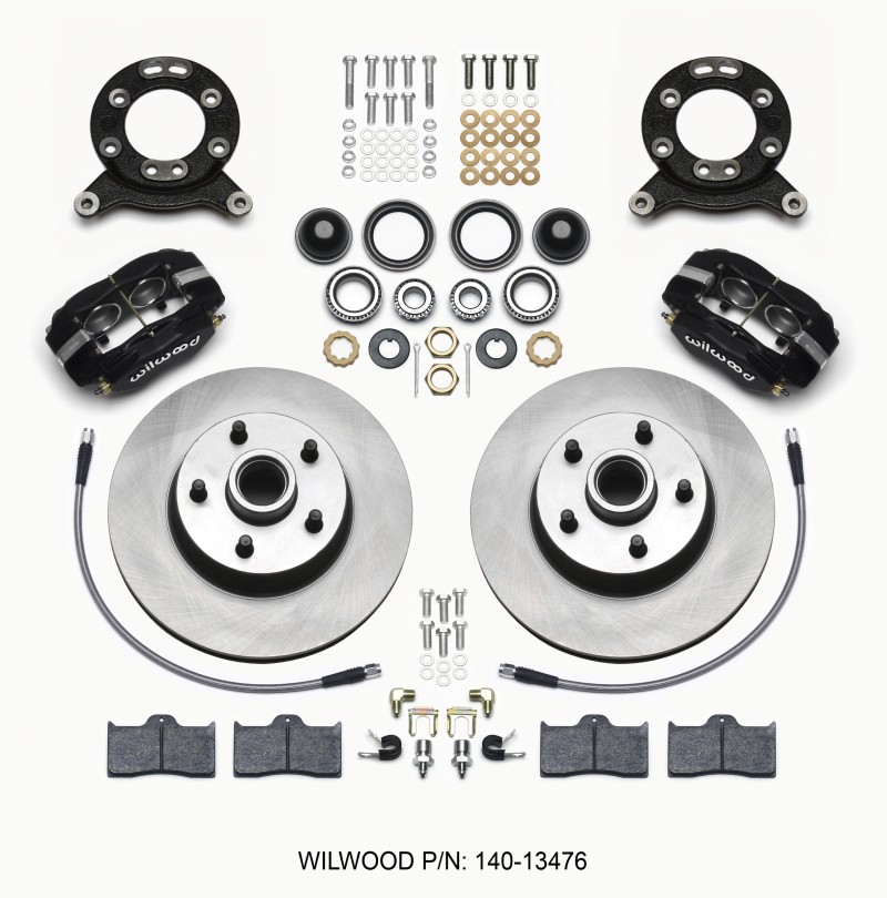 Wilwood Forged Dynalite-M Front Disc Brake Kit for 1965-1969 Ford Mustangs