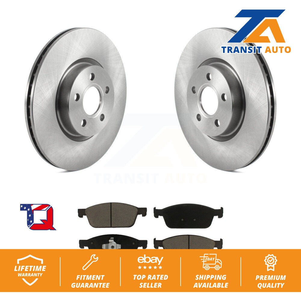 [Front] Disc Brake Rotors And Ceramic Pads Kit For Ford Transit Connect