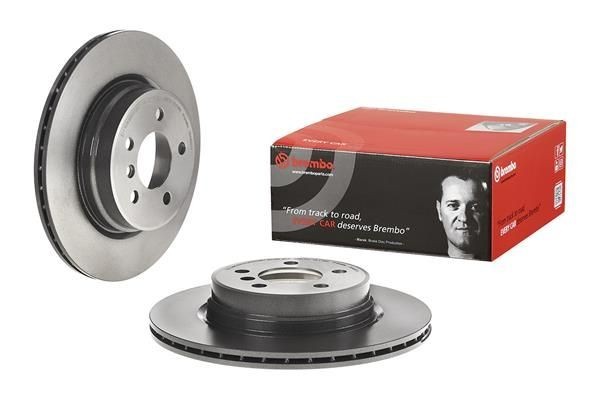 2X Brembo 09.A800.11 Rear Vented Brake Discs Fits 5 Series