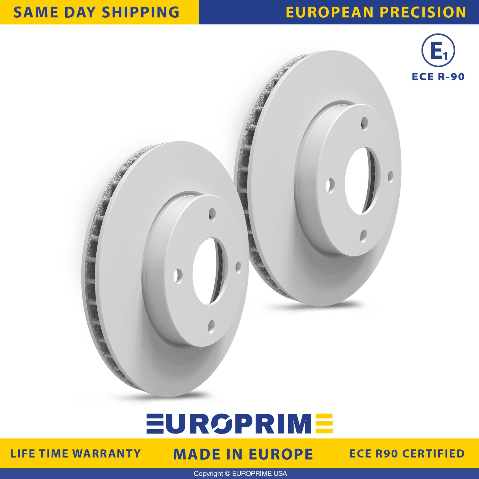 10.24 inch Front Brake Disc Rotor Set for 2009-2011 Nissan Versa 2PC 40206AZ61A