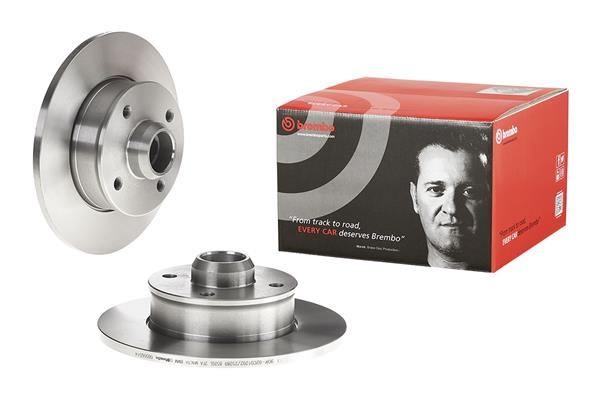 2x Brake Discs Pair Solid fits VW VENTO 1H2 1.9D Rear 91 to 98 226mm Set Brembo