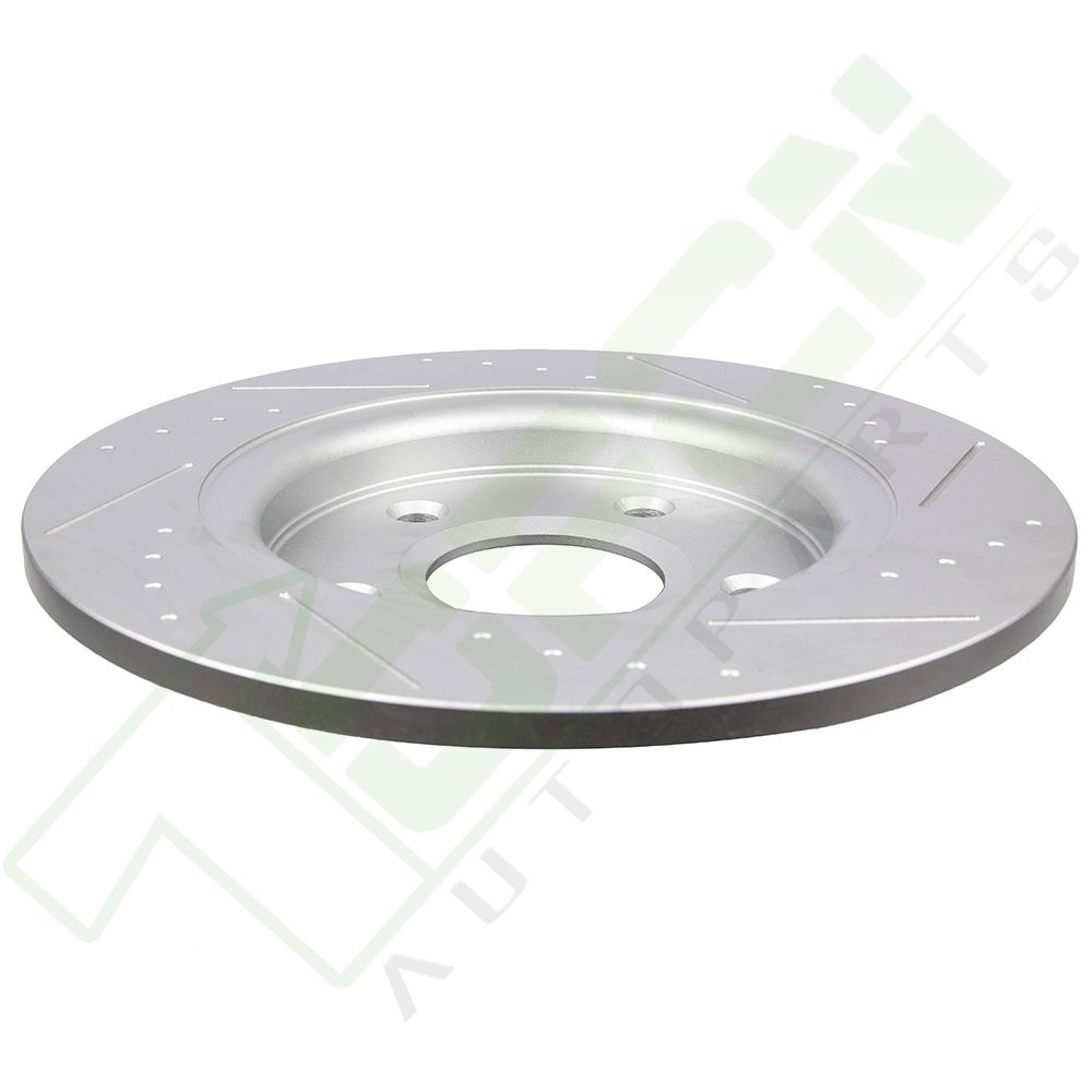 Rear Brakes Ceramic Pads And Rotors Slotted For 2008-2010 Dodge Grand Caravan