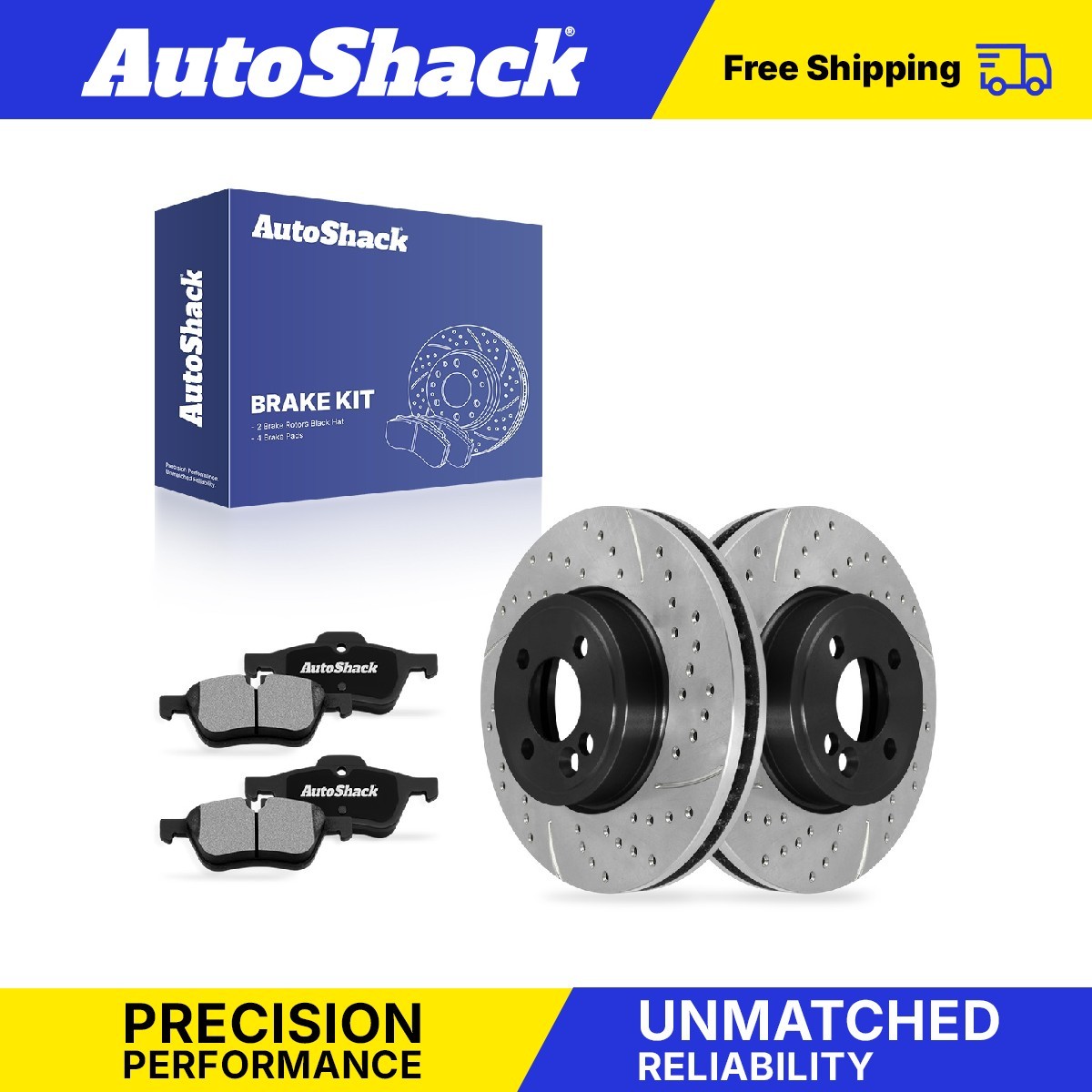Front Drilled Slotted Brake Rotors Ceramic Pads for Mini, Cooper 2007-2014