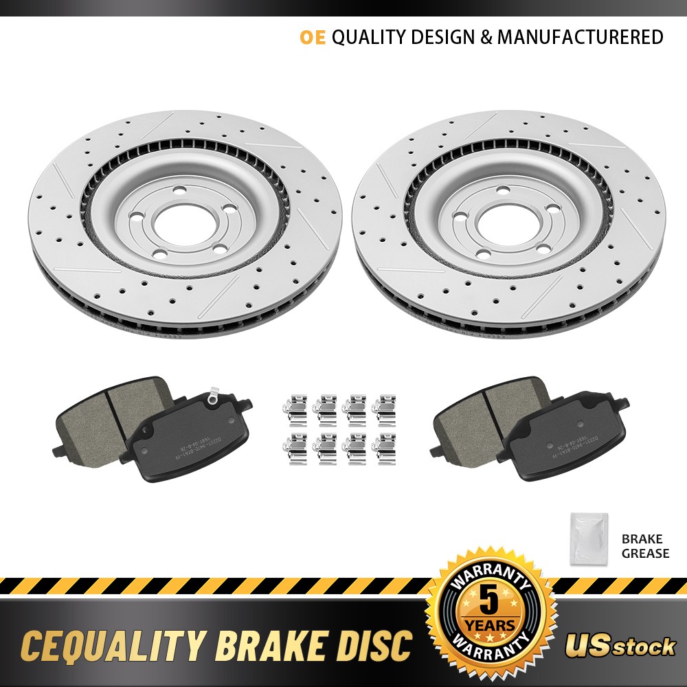 13.78 inch Rear Disc Brake Rotors Ceramic Pads Kit for 2020 – 2025 Ford Explorer