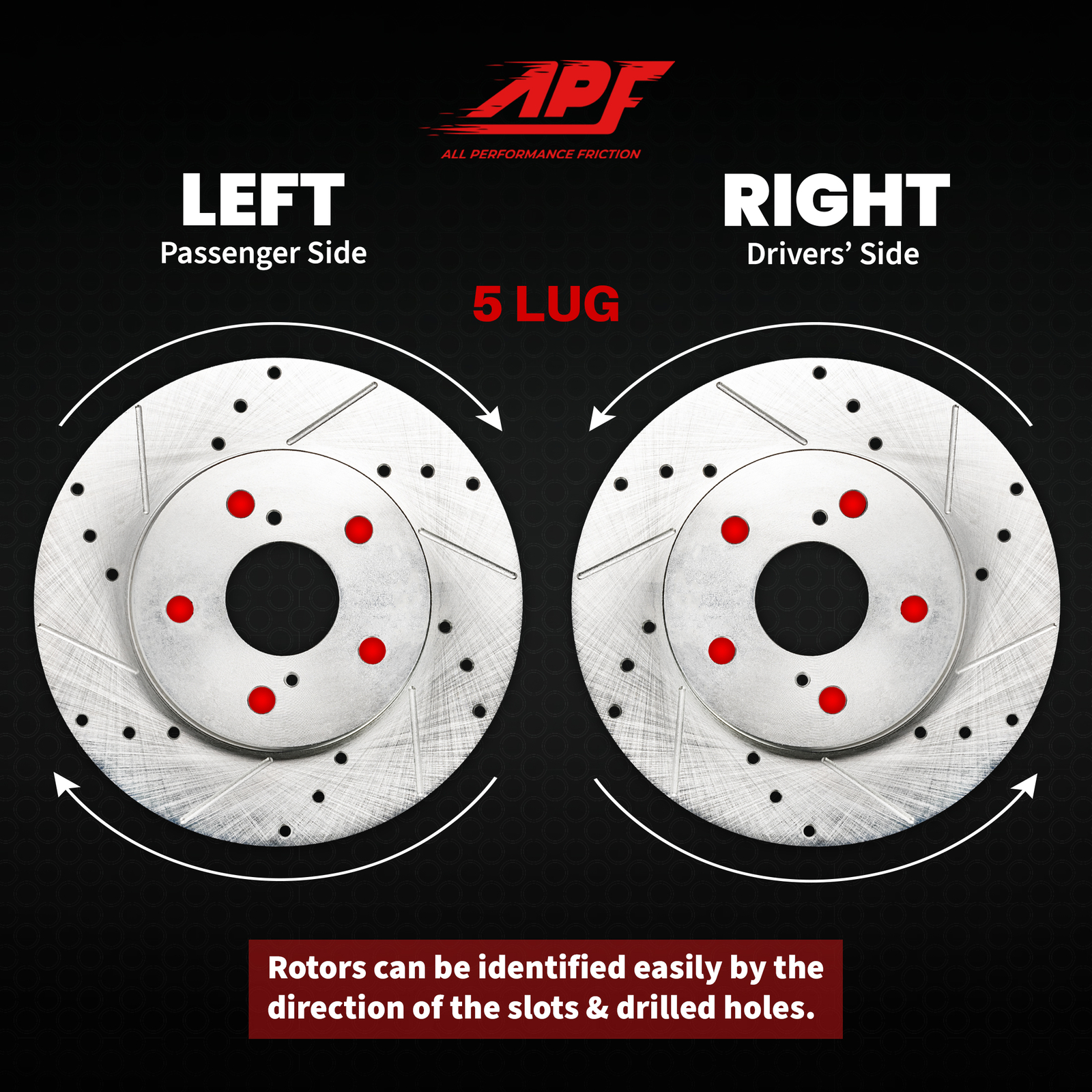 Rear Zinc Drill/Slot Brake Rotors for INFINITI Q60 2017-2019