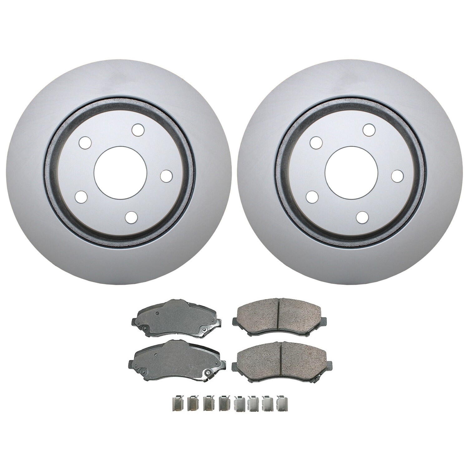 Front Heavy Duty Brake Kit 332mm Rotors Akebono Ceramic Pad For Jeep Wrangler JK