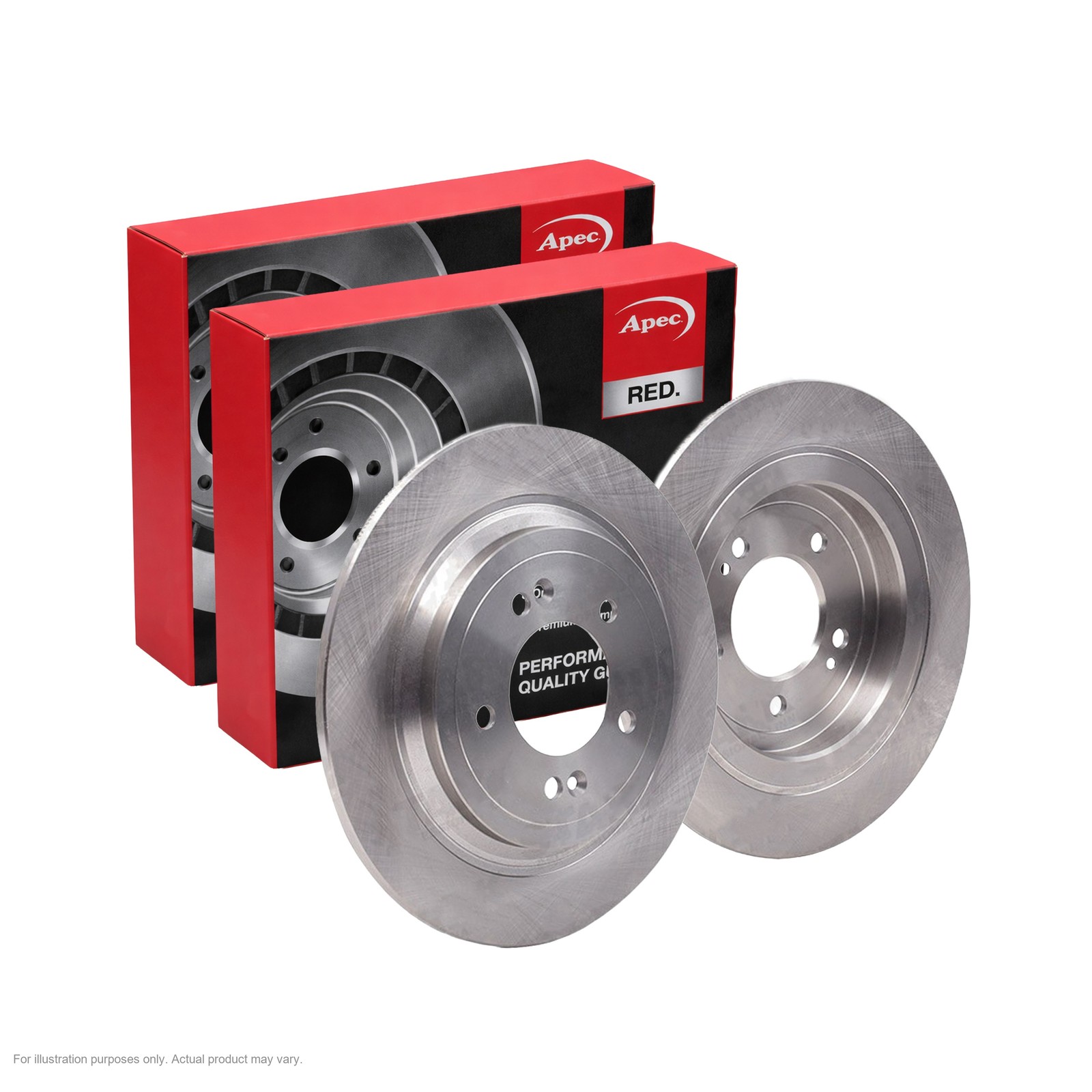 2x APEC Rear Brake Discs For HYUNDAI TUCSON (TL, TLE) 2. 100kW/136HP/1995cc