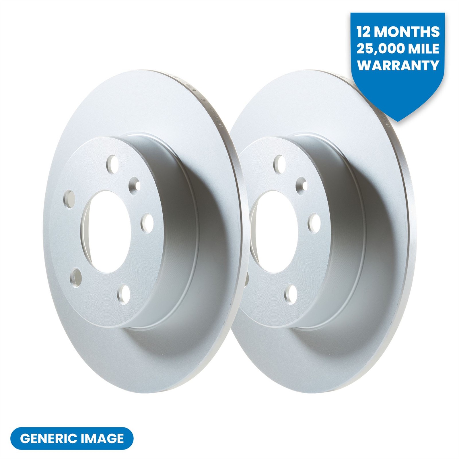 Rear Brake Discs Service Kit Braking System Rotor Pair Set Fits Ford Transit