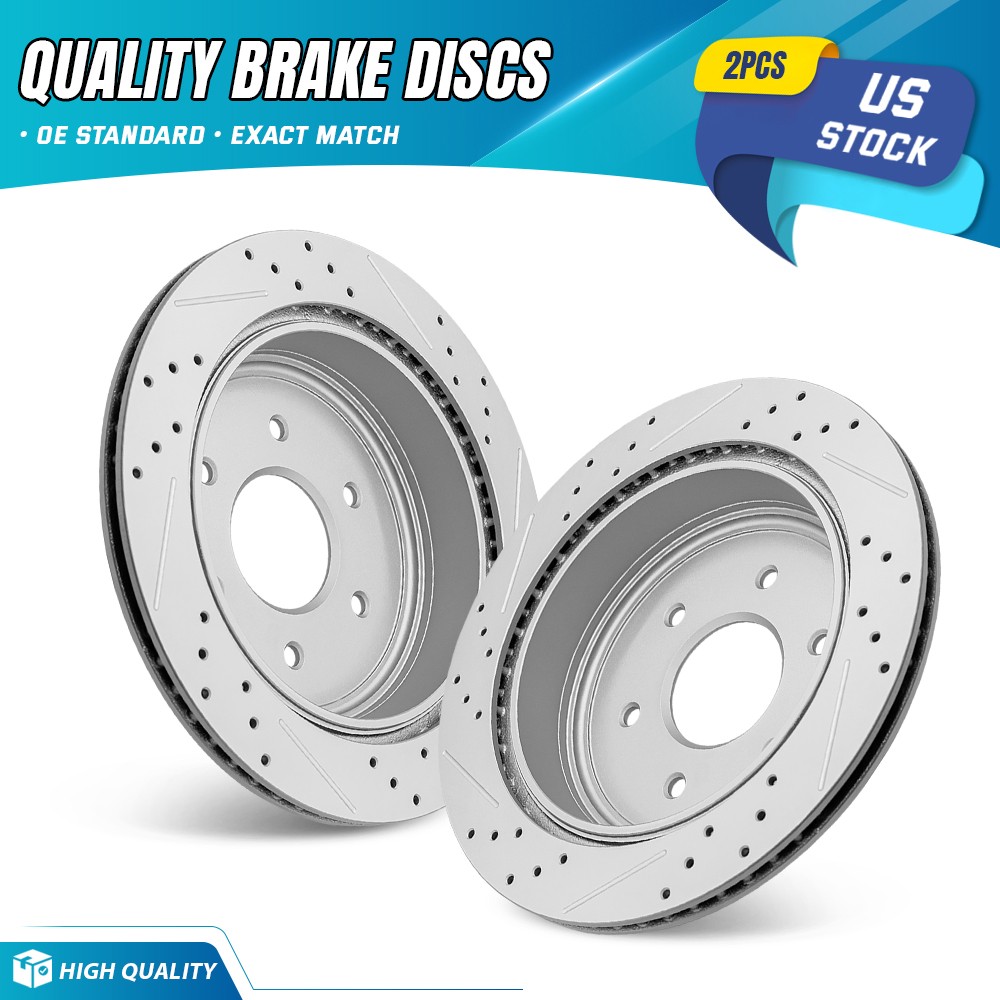 345mm Rear Brake Rotor for Nissan Titan 2017 2018 2019 2020 2021 2022 2023 2024