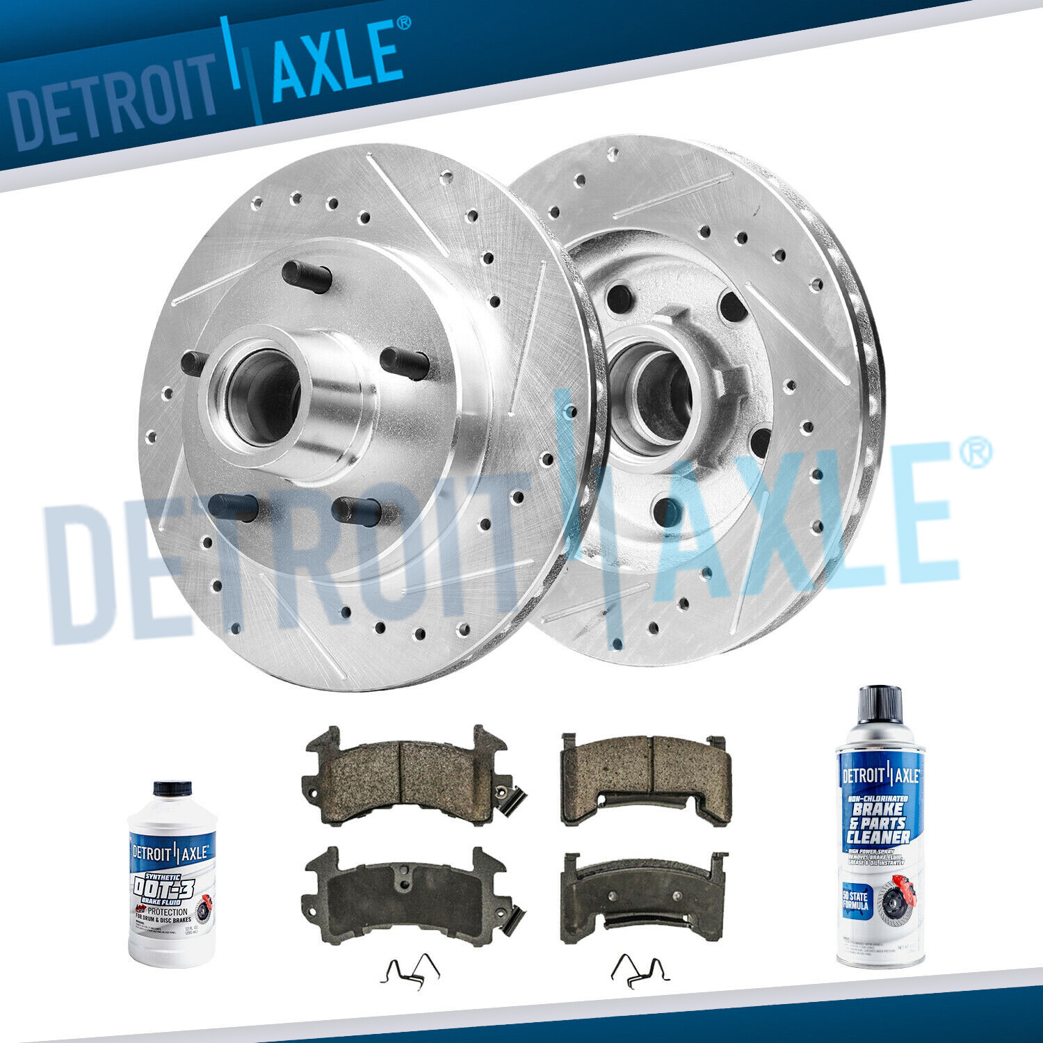 Front Drilled Rotor Brake Pads for Pontiac Grand Prix Regal GMC S15 Jimmy Sonoma