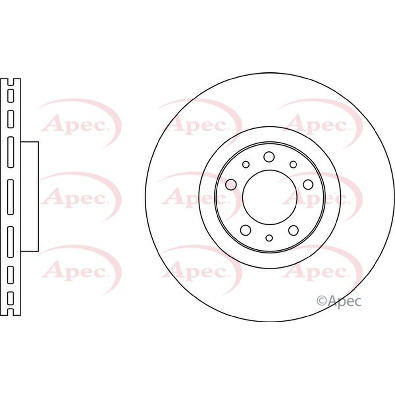 Apec Front Brake Disc DSK3233 – OE High Quality Precision Engineered Part