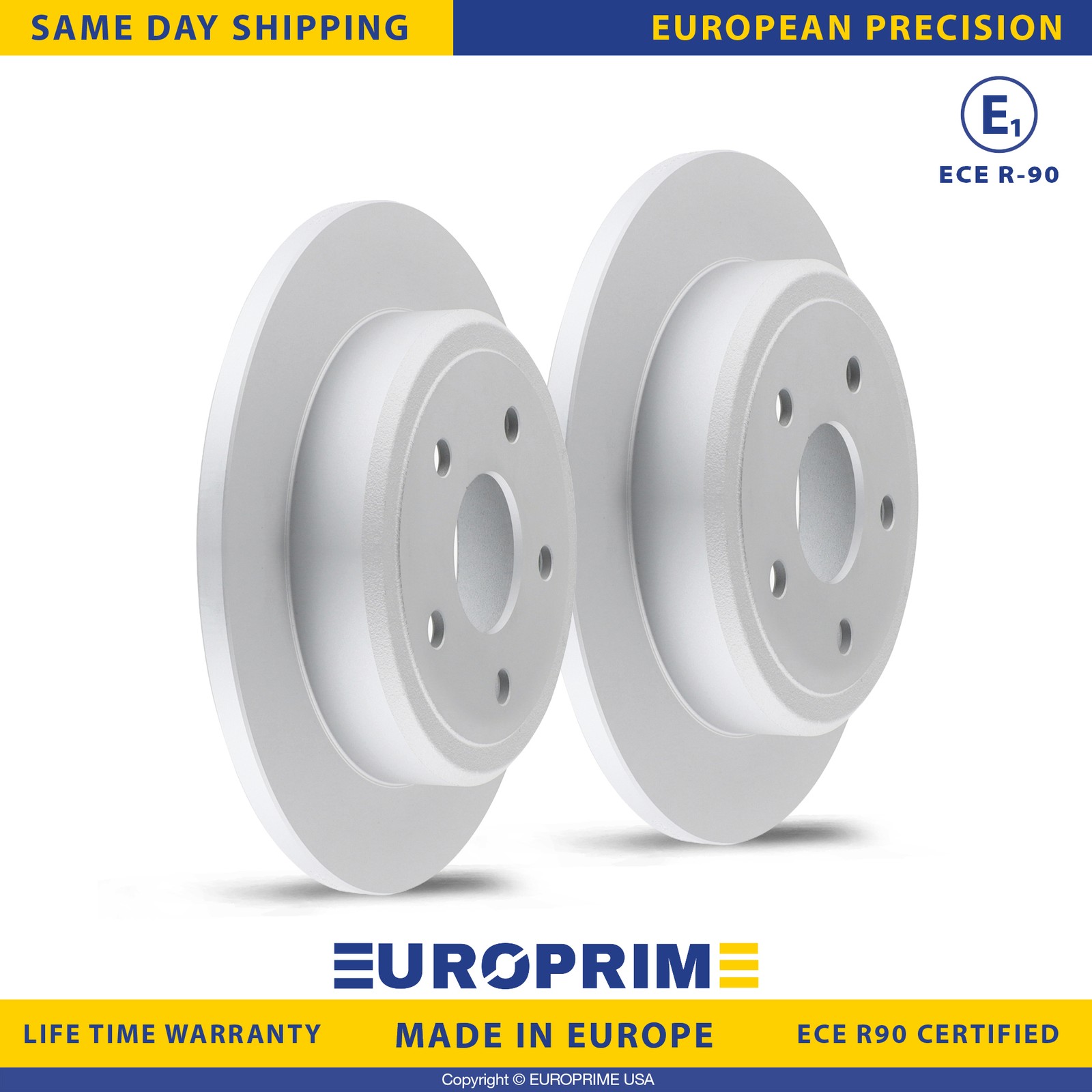 12.6 in Rear Brake Rotors Set for 06-10 Jeep Commander 05-10 Jeep Grand Cherokee