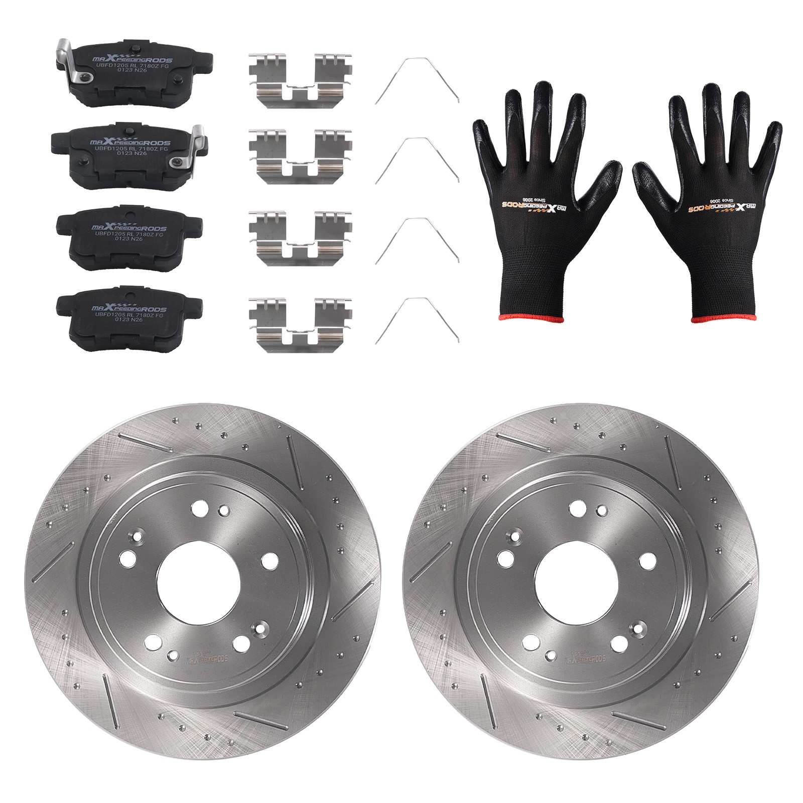 Rear Brake Rotors & Ceramic Pads Kit for Acura TSX 2009 2010 2011-2014 S31479