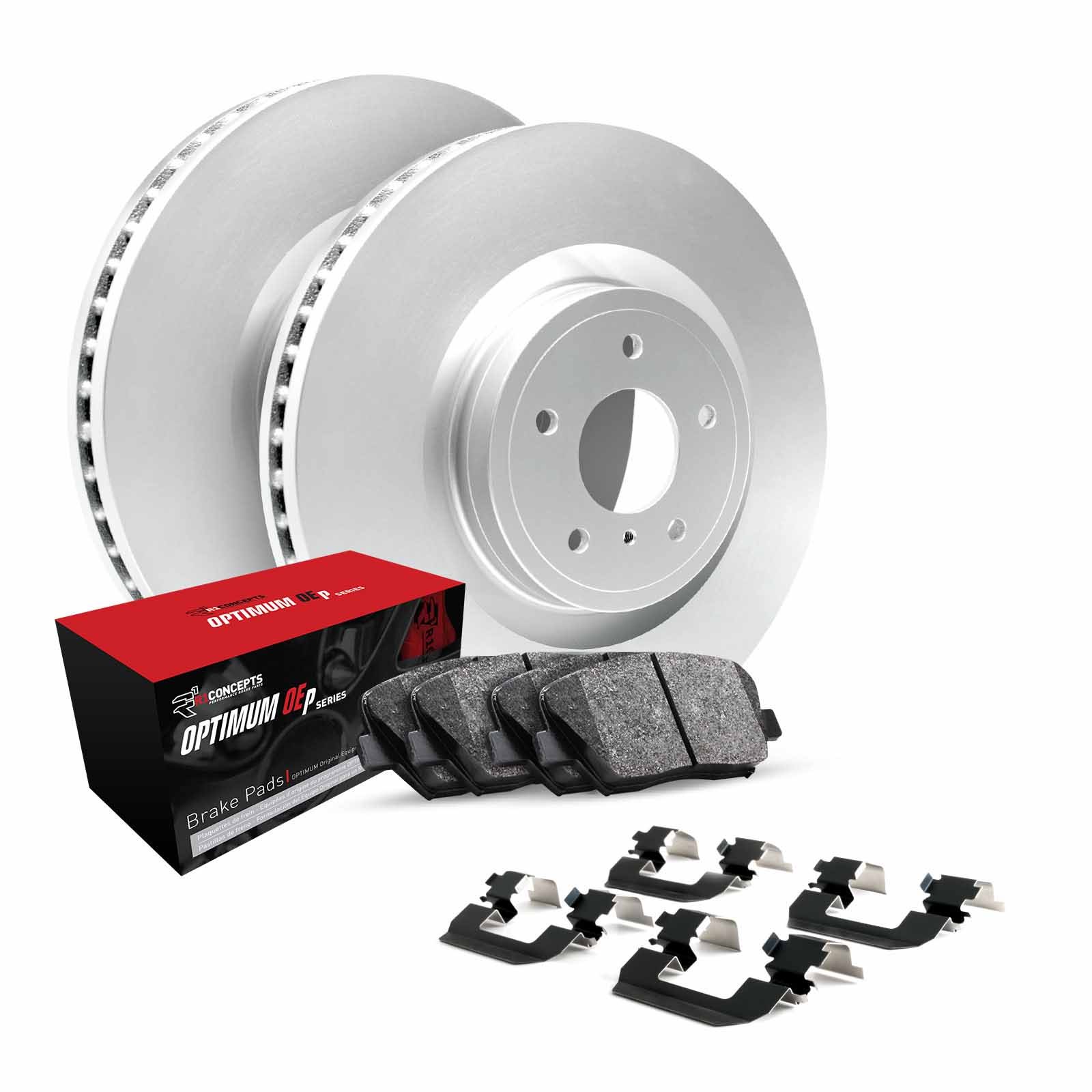 R1 Concepts Wduh1 63268 R1 Brake Rotors Carbon Coated W Optimum Oe Pads