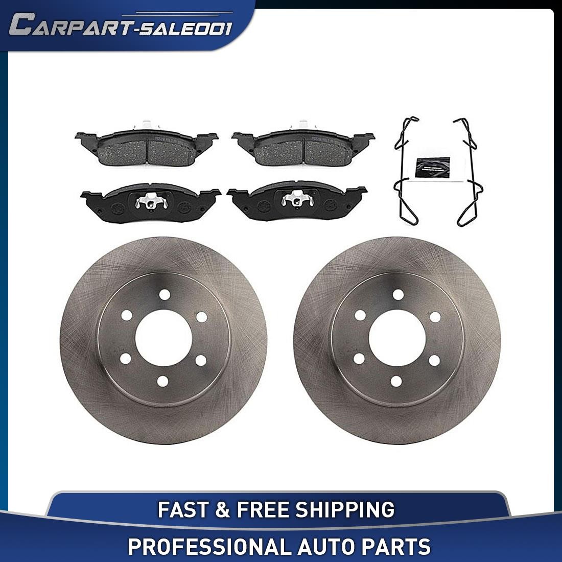 Front Disc Brake Rotors Brake Pads Kit for 1991-1996 Dodge Dakota 2.5L