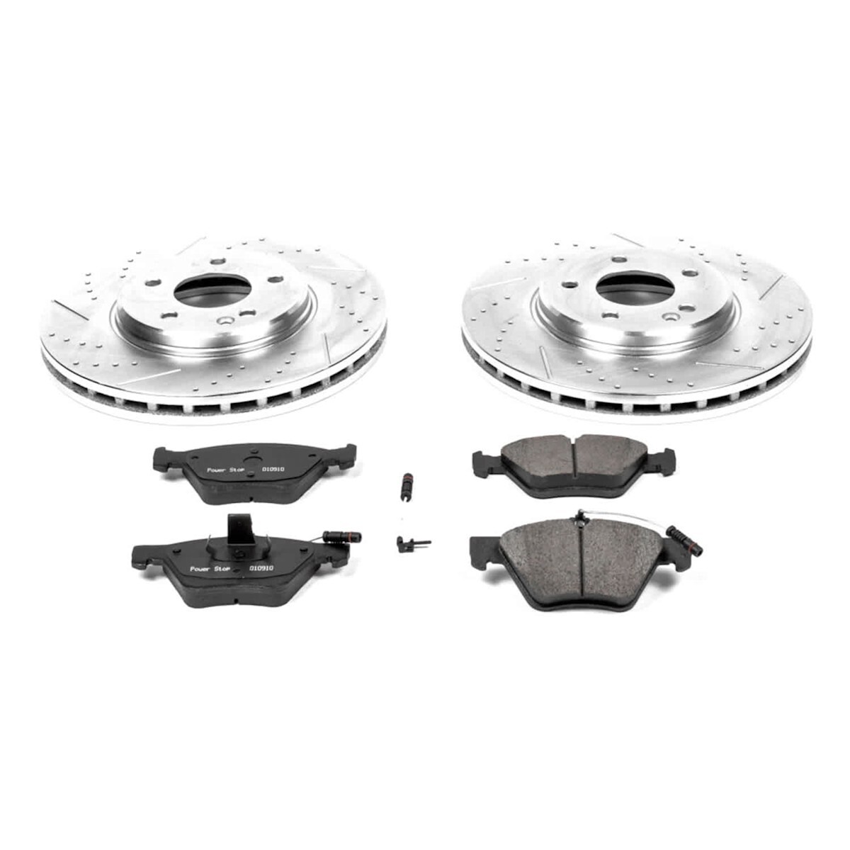 K6700 Powerstop Brake Disc and Pad Kits 4-Wheel Set Front & Rear for MB Mercedes