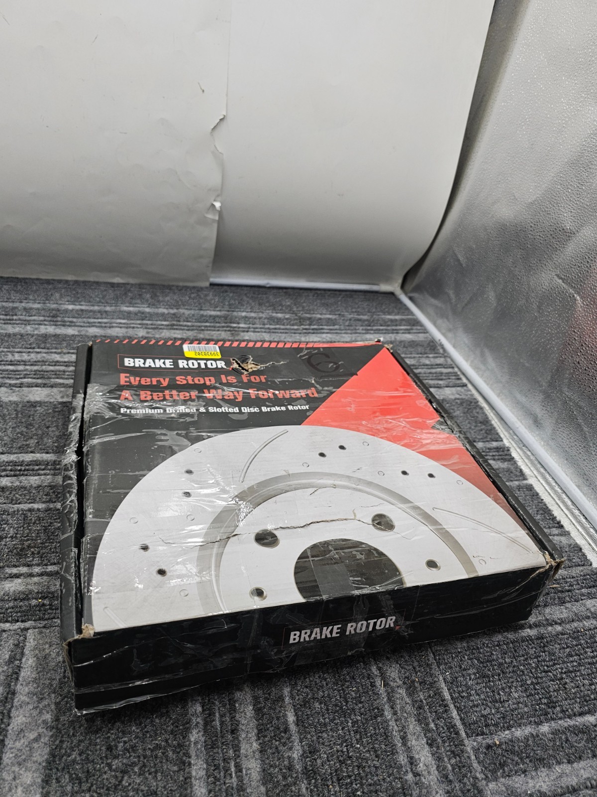 Premium Drilled & Slotted Brake Disc Rotor GR13034PL, 28MM Min Thickness