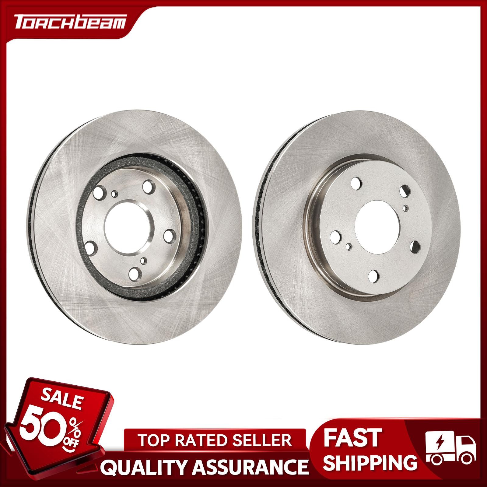 Pair 275mm Front Brake Rotors Fits Toyota RAV4 2009-2012 2.5L 2015-2017 2018