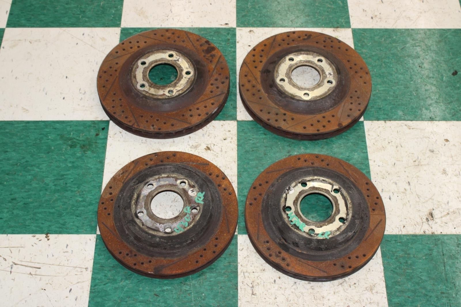 97-04 C5 Vette Front Rear Left LH Right RH Disc Brake Rotors Set Of 4x OEM OE OE