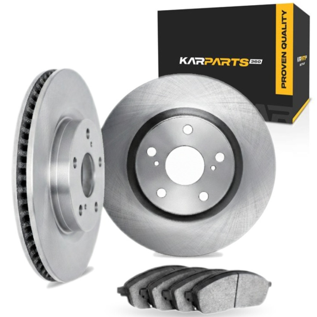 For Audi Q5 2011 2012 Brake Rotor Set Front | Cast Iron | 5 Lug | Vented Rotor