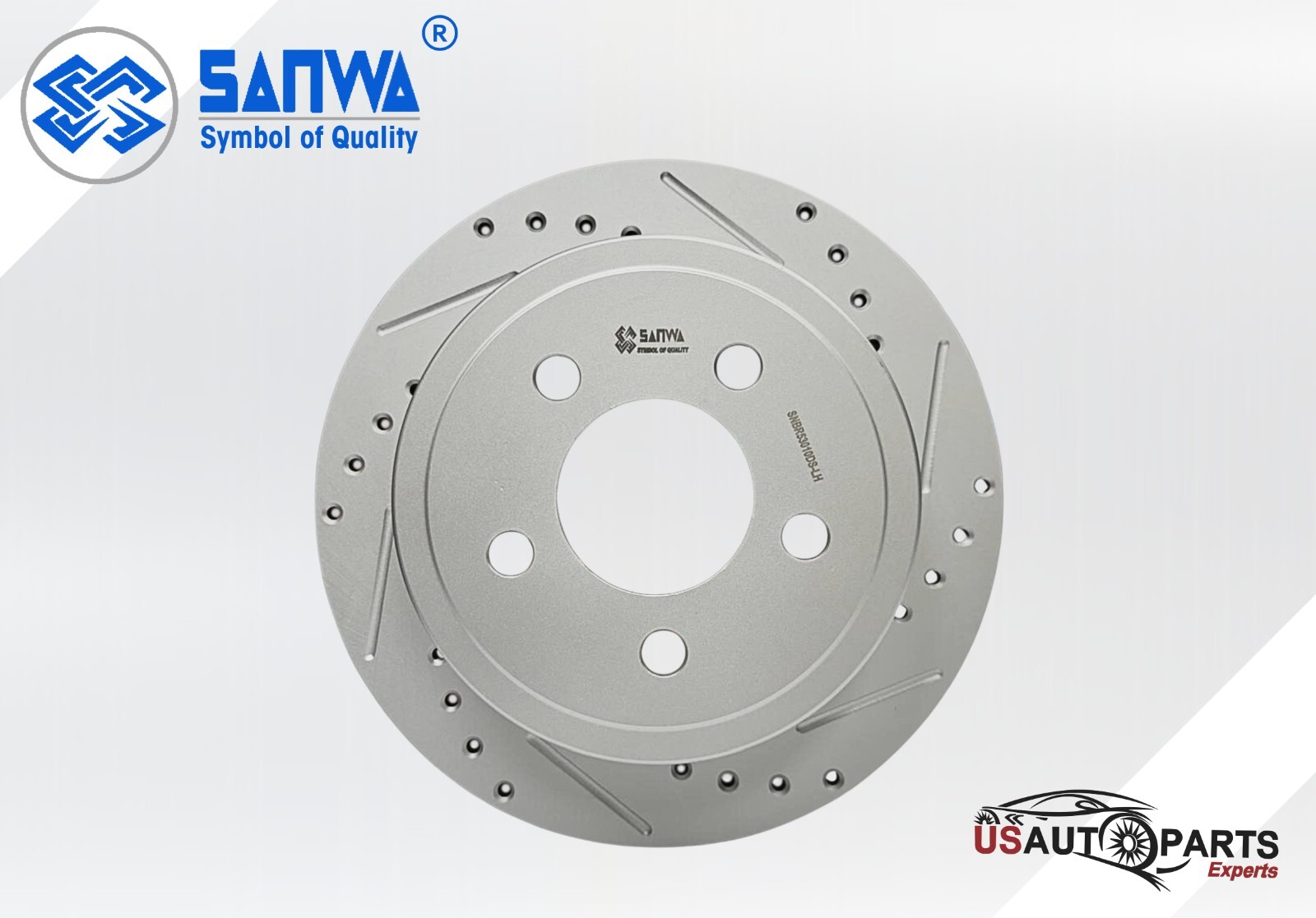 REAR LH BRAKE ROTOR SOLID & GEOMET COATED D&S 285mm For Jeep Wrangler 03-07 3.7L