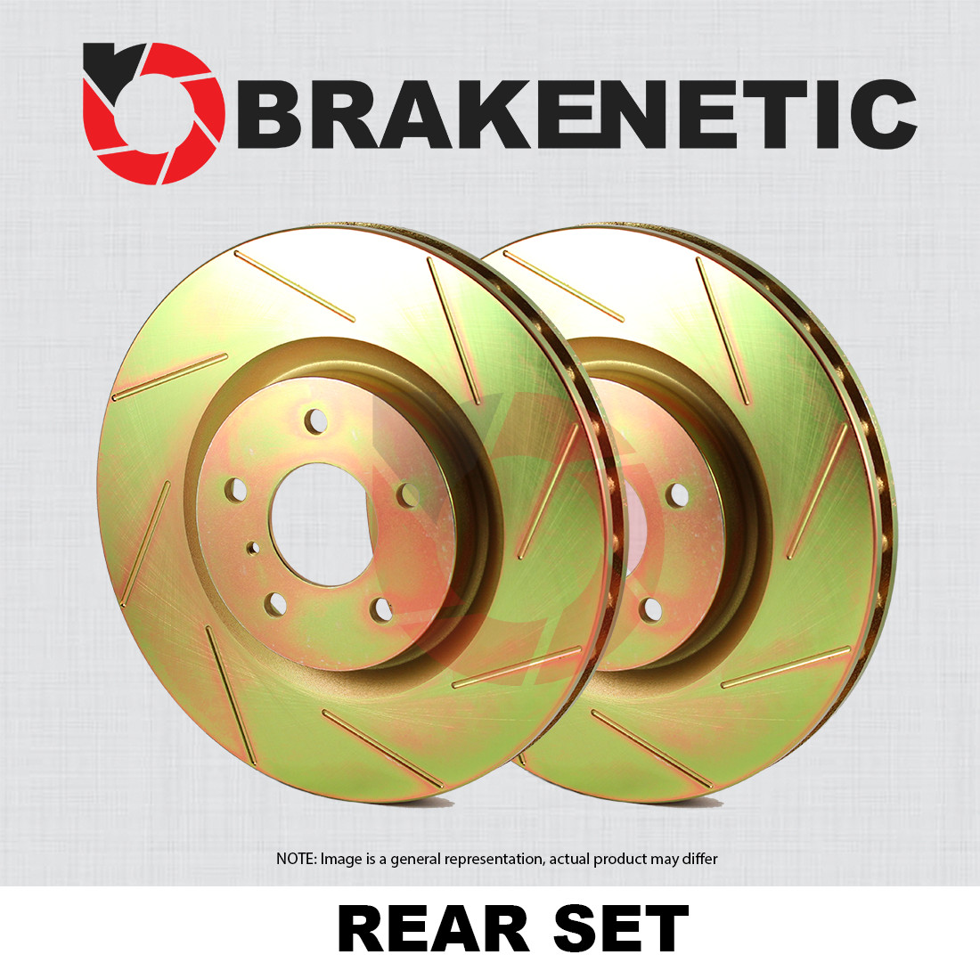 REAR SET BRAKENETIC Sport Slotted Brake Disc Rotors BNS52014.SS