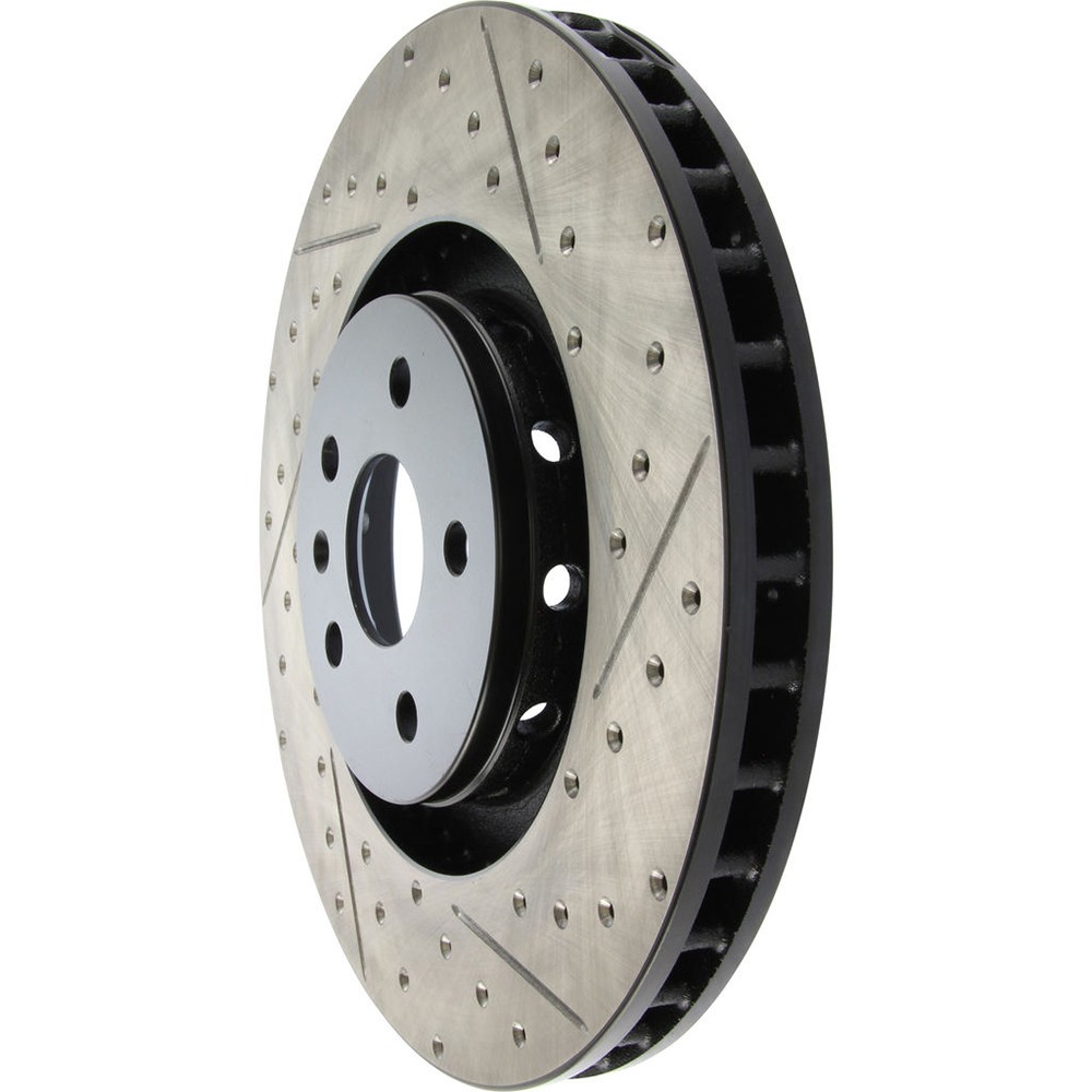 StopTech 127.62128L Front Left Drilled Disc Brake Rotor for 2009-15 Cadillac CTS